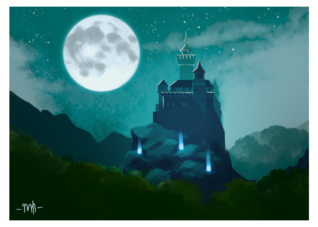 Castle Dracula illustration